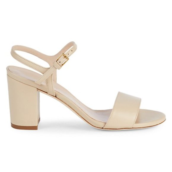 Stuart Weitzman Shoes - Stuart Weitzman Solo Leather Block Heel Sandals